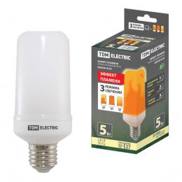 Изображение продукта Лампа светодиодная TDM Electric E27 5W 1500K матовая SQ0340-0339 